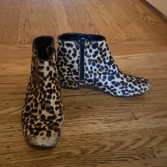 Nine West faux leopard fur booties - Picture 3 of 6